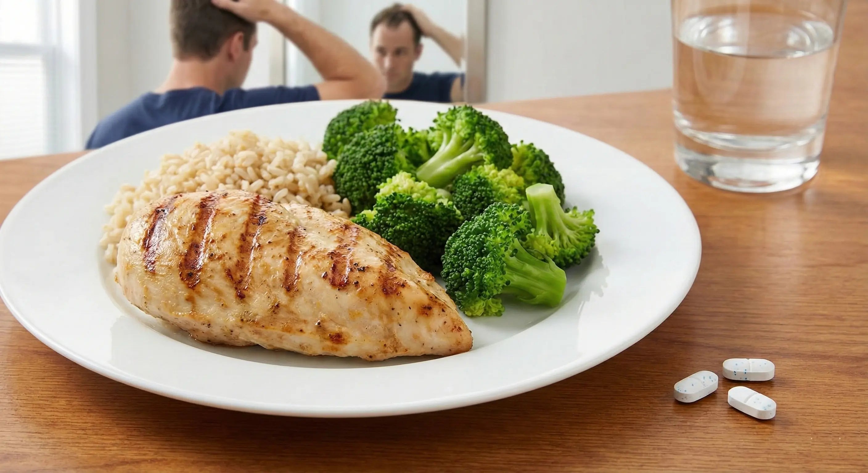 man noticing hair loss when taking phentermine for appetite control