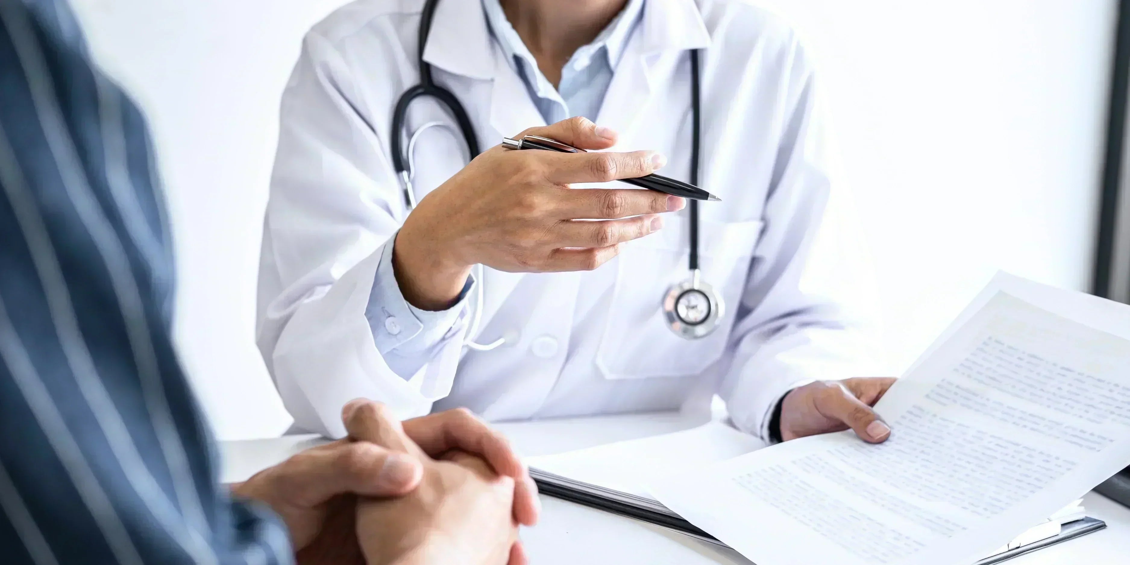 doctor explaining injectable treatments for erectile dysfunction