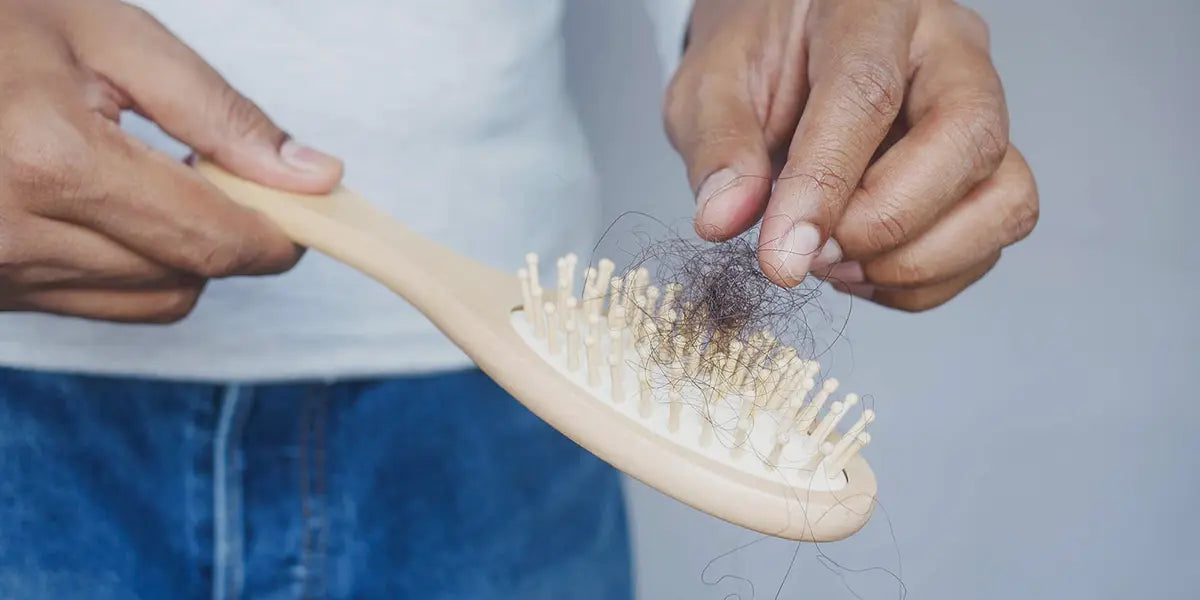 comb with hair in it