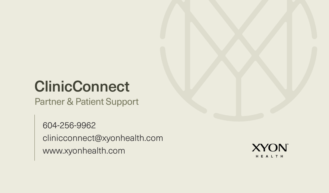 ClinicConnect™ Business Card – Size: 3.5" x 2", Stock: 16pt Glossy Cardstock, Coating: Soft Touch L  (50 units per pack)